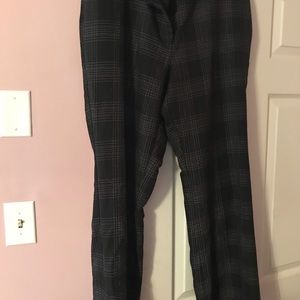 Worthington black and white window pane pants
